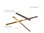 SE LED 30 BEATRICE BLACK  PENDANT 60x60x150cm 30W IP20  3CCT WITH MEMORY 2 YEARS WARRANTY Α1 HOMELIGHTING 77-50606