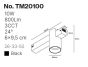Φωτιστικό spot LED 10W, 3CCT, 24° για μαγνητική ράγα 220V, σε μαύρη απόχρωση D:6x9.5cm TM20100