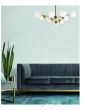 KQ S0980-9 NERVO PENDANT GOLD WITH OPAL GLASSES HOMELIGHTING 77-8178