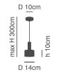 SE21-GM-4-MS1 ADEPT TUBE Gold Matt Pendant Black Metal Shade+ HOMELIGHTING 77-8631