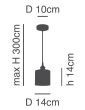 SE21-BR-10-SH1 MAGNUM BRONZE White Shade Pendant+ HOMELIGHTING 77-8725