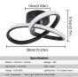 SE LED 25 SIERRA CEILING BLACK 22W  3CCT WITH MEMORY 2 YEARS WARRANTY Ζ4 HOMELIGHTING 77-50469