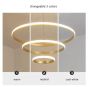 SE LED 60 DAMITA GOLD PENDANT 60x40x20cm 57W 3CCT WITH MEMORY IP20 2 YEARS WARRANTY A2 HOMELIGHTING 77-50604