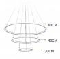 SE LED 60 DAMITA GOLD PENDANT 60x40x20cm 57W 3CCT WITH MEMORY IP20 2 YEARS WARRANTY A2 HOMELIGHTING 77-50604