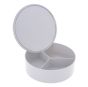 Κουτί Αποθήκευσης PP με Καθρέπτη Φ15x5.5cm White MRShome DF-0060003