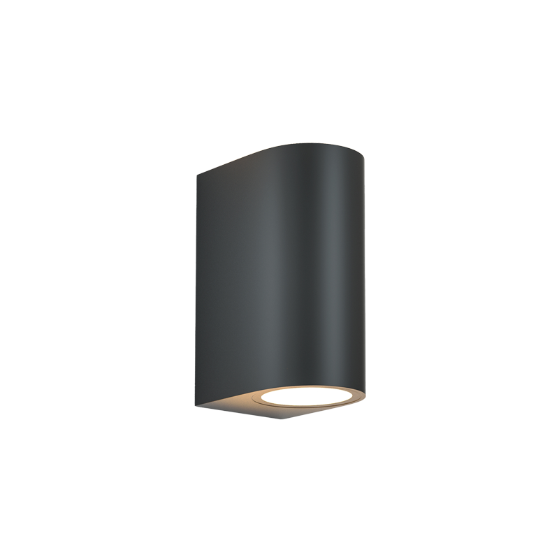 it-Lighting Michigan 2xGU10 Outdoor Up-Down Wall Lamp Anthracite D:14.7cmx9cm 80200144