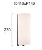 Απλίκα D110xP140xH270mm 2xG9 Λευκό Bishop Viokef 4229400