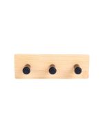 Κρεμάστρα Επιτοίχα Μεταλλική 3 Θέσεων 15x3,8x5cm Estia Home Art Bamboo Essentials 02-12809