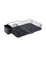 Πιατοθήκη Μονή με Δίσκο Μαύρη 43x29x11εκ. Estia Home Art 01-9618