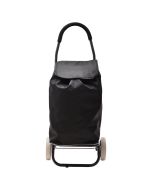 Καρότσι Λαϊκής 46lt Υφασμάτινο Μαύρο 35,5x23,5x95,8cm Estia Home Art Neo 04-14940