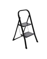 Σκαλοσκαμπώ 46x55x81cm με 2 Σκαλιά Black Estia Home Art 04-14704