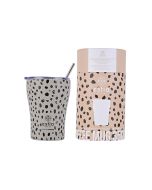 Θερμός Coffee Mug Save the Aegean 350ml Ø7xY13cm Leopard Taupe Estia Home Art 01-16852
