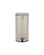 Χαρτοδοχείο Μπάνιου Μεταλλικό 5lt M13,8xΠ28,4Y30,5cm Slim Soft Close Oval Taupe Estia Home Art 02-19129