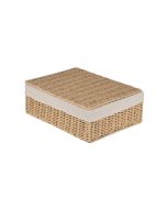 Κουτί Αποθήκευσης & Οργάνωσης με Καπάκι 32x24x12cm με Εσωτερική Επένδυση Estia Home Art Botanica 02-18849