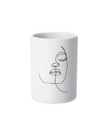 Ποτηράκι Μπάνιου Λευκό Estia Home Art Line Art 02-18115