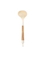 Κουτάλα Βαθιά Ξύλο Ακακίας-Σιλικόνη Estia Home Art Allure PVT Ivory 01-24871