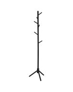 Καλόγερος Ρούχων 8 Θέσεων 42x175cm Ξύλινος Μαύρος Estia Home Art 03-24024