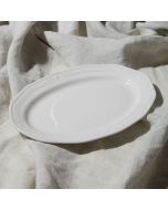 Πιατέλα Οβάλ Πορσελάνινη Ανάγλυφη 25cm Athénée White 07-13479