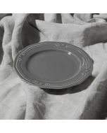 Πιάτο Ρηχό Πορσελάνινο Ανάγλυφο 20cm Estia Home Art Athénée Grey 07-13660