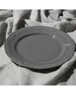 Πιάτο Ρηχό Πορσελάνινο Ανάγλυφο 27cm Estia Home Art Athénée Grey 07-13653