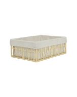 Καλάθι Αποθήκευσης & Οργάνωσης Μπεζ 32x24x12cm Estia Home Art Nest 02-28015