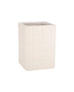 Ποτηράκι Μπάνιου 7,5x7,5x11cm Κεραμικό Λευκό Estia Home Art Tiles 02-27735