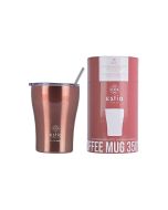 Θερμός Coffee Mug Save the Aegean 350ml Ø7xY13cm Rose Gold Estia Home Art 01-12489