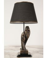 Λαμπατέρ Επιτραπέζιο Ø30xH53cm 1xE27 Μαύρη με Φιγούρα Ζευγάρι Σκουριά TLT 1263-AB ARlight 0203028