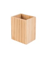 Ποτηροθήκη για Οδοντόβουρτσες Τετράγωνο 8,3x6,5x10,3cm Estia Home Art Bamboo Essentials 02-13097