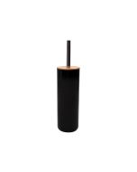 Πιγκάλ Επιδαπέδιο Πλαστικό Μαύρο Γυαλιστερό με καπάκι Bamboo Estia Home Art 02-3890 
