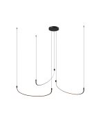 Φωτιστικό Κρεμαστό Ø180xΗ180cm Led 60w 3000K 3600lm Τρεις Κούρμπες PDC 566-3 ARlight 0104592