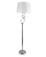 Φωτιστικό Επιδαπέδιο Ø45xH170cm 1xE27 Νίκελ, Αμπαζούρ Εκρού Ø45-35xH30cm HFLC 9905 CR ARlight 0164074
