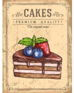Ξύλινο Κρεμαστό 30x40cm "Cakes" Etoile NN-711-54