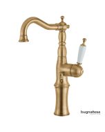 Μπαταρία Νιπτήρα Υψηλή με Βαλβίδα Clic-Clac Oxford Bugnatese Bronze  6317-220