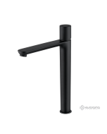 Μπαταρία Νιπτήρα Υψηλή με Βαλβίδα Clic-Clac Res-Pro Eurorama Black Matt  175309P-400