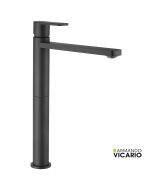 Μπαταρία Νιπτήρα Υψηλή με Βαλβίδα Clic-Clac Glam Vicario Black Matt  610041-400