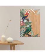 Red & Green Parrots πίνακας ξύλου ML (21458) Ango 21458