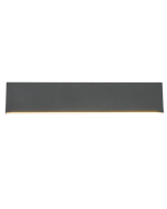 Concha Μοντέρνο Φωτιστικό Τοίχου με Ενσωματωμένο LED και Θερμό Λευκό Φως σε Μαύρο Χρώμα Πλάτους 47cm Trio Lighting 225174742