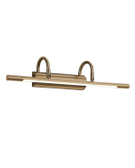 Φωτιστικό Τοίχου L48cm Led 8w 3000K 900lm Old Brass Trio Lighting Cuadro 225210104