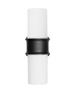 Επιτοίχιο εξωτερικό φωτιστικό πλαστικό 2φωτο D-274 BLACK Heronia 32-0097