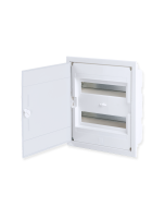 FLUSH MOUNTING 24 MODULES 2 ROWS WHITE DOOR ACA 282U24AW