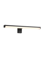 Φωτιστικό Μπάνιου Επίτοιχο IP44 L40cm LED 7,4w 3000K 900lm Black Mat Trio Lighting  Lino 284114032