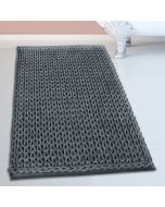 Πατάκι Μπάνιου Γκρι Σκούρο 50x80cm #2335 Cotton Chenille San Lorentzo 1509 DARK GREY