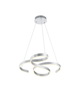 Φωτιστικό Κρεμαστό 72cm Μέταλλο Brushed Aluminium LED 48w 3000K 5600lm Trio Lighting Francis 371310105