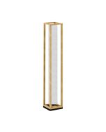 Φωτιστικό Επιδαπέδιο L200xB200xH1400mm 4xE27 Ξύλο-Μαύρο-Ύφασμα Λευκό Eglo Stars of Lights Granados 390103