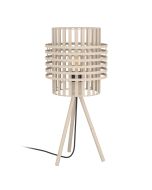 Επιτραπέζιο Φωτιστικό D21x45,5cm 1xE27 Αμμώδες Eglo Oltamar 390148