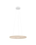 Κρεμαστό Φωτιστικό 61,2xH150cm Ξύλο Φυσικό LED 4000K 5400lm Μονόφωτο Μπεζ Eglo Dehesa 390297