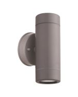 ΑΠΛΙΚΑ ΤΟΙΧΟΥ UP-DOWN ΣΤΡΟΓΓΥΛΗ ΠΛΑΣΤΙΚΗ IP65 GU10 ΓΚΡΙ ARTE ILLUMINA Eurolamp 145-82056