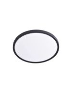 Πλαφονιέρα οροφής LED 24W 3CCT by switch on base σε μαύρη απόχρωση D:30x2,5cm 42036-D-Black