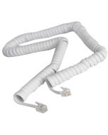 ΣΠΙΡΑΛ ΤΗΛΕΦΩΝΟΥ A.T. ΛΕΥΚΟ 4m 4P4C Rj11 Eurolamp 147-10065